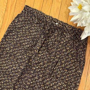 Anthropologie Linen Blend Gemstone Geometric Print Jogger Pants